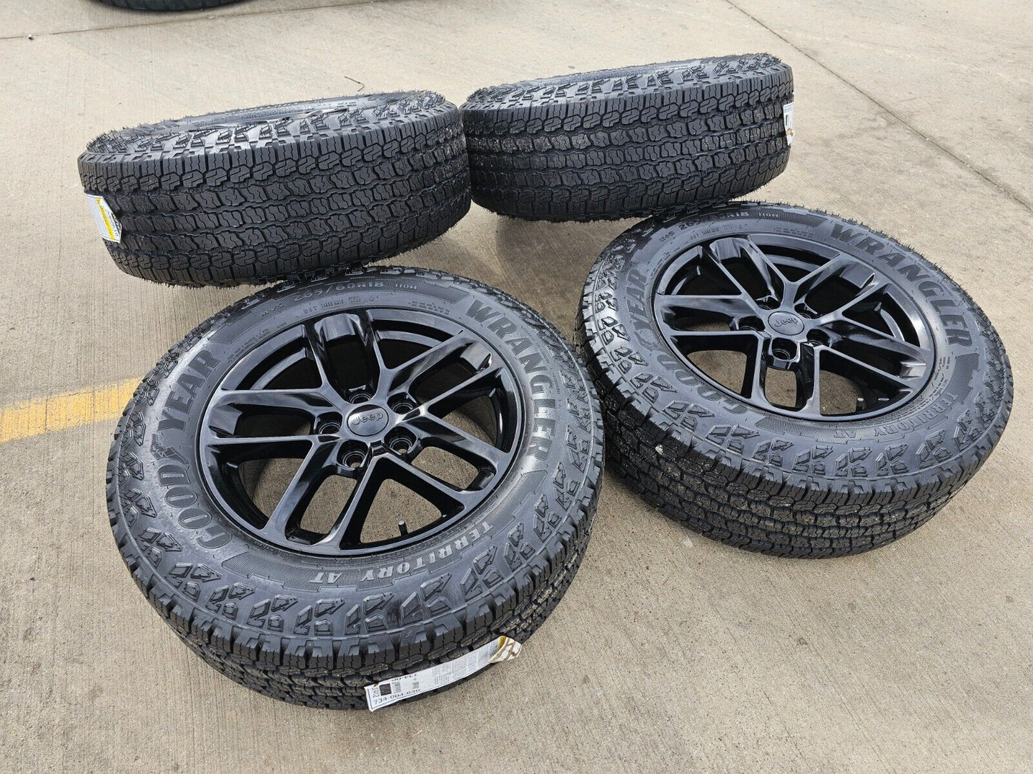 18" Jeep Grand Cherokee L OEM wheels rims 9286 Durango black 2023 2024 2025 NEW