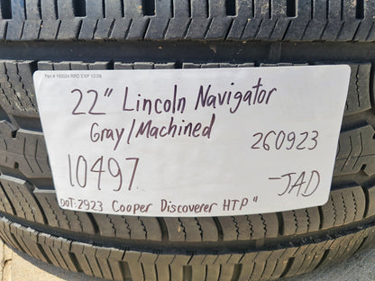 (1) 22" Lincoln Navigator BLACK LABEL OEM 10497 rim wheel 2022 2023 2024 COOPER