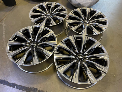 24" Cadillac Escalade PLATINUM OEM wheels rims V SET 2024 2025 2026 2027 NEW