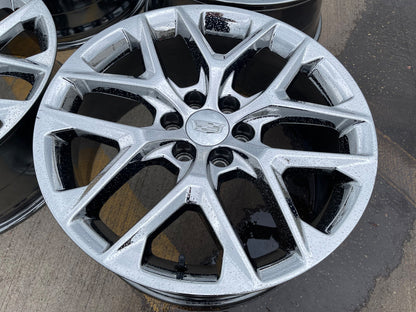 22" GMC Yukon Sierra DENALI OEM 14078 wheels rims CHROME 2025 2026 2027 SET NEW