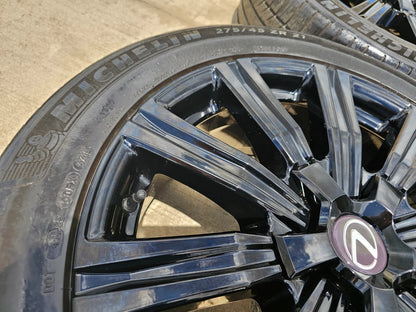 21" Lexus LX570 Toyota Land Cruiser OEM 74341 black wheels rims tires