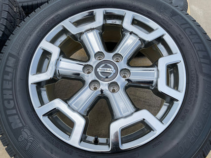 20" Nissan Titan XD OEM 62789 wheels rims tires CHROME MICHELIN