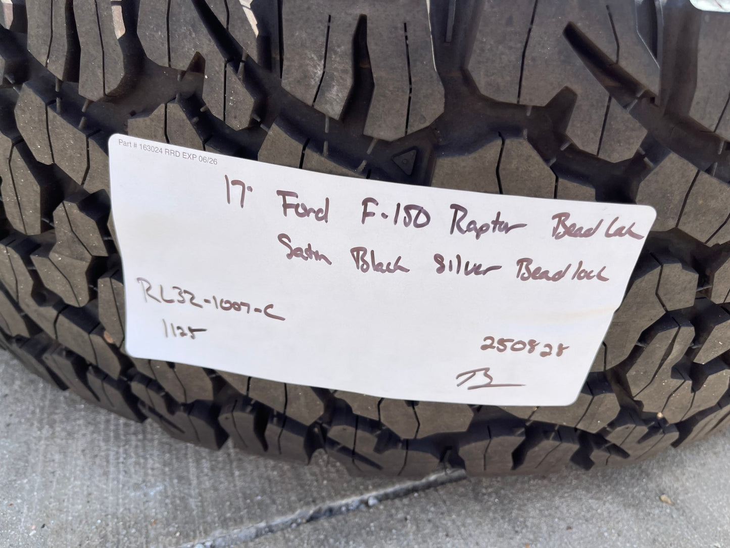 17" Ford F-150 Raptor OEM BEADLOCK 10612 rims wheels BFG KO2 37" 2025 2026 NEW