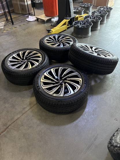 22" Lincoln Navigator OEM 10666 rims wheels BLACK LABEL MICHELIN NEW