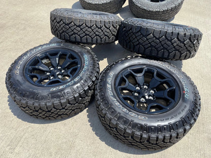 18" Dodge Ram 1500 TRX RHO Black OEM 66002 wheels rims DURATRAC 33" NEW