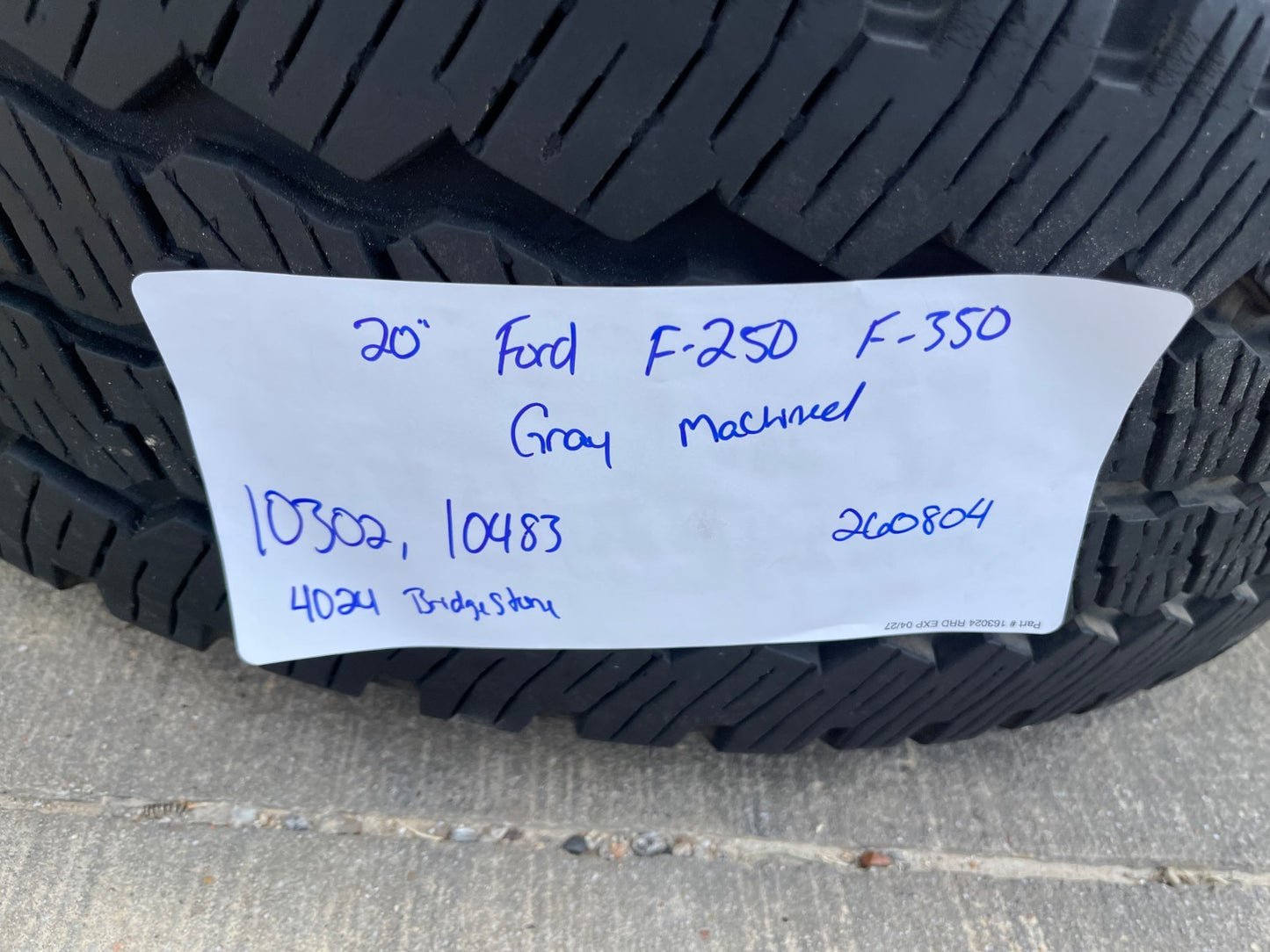 20" Ford F-250 F-350 OEM 10302 10483 LIMITED wheels rims 2024 2025 2026 SET