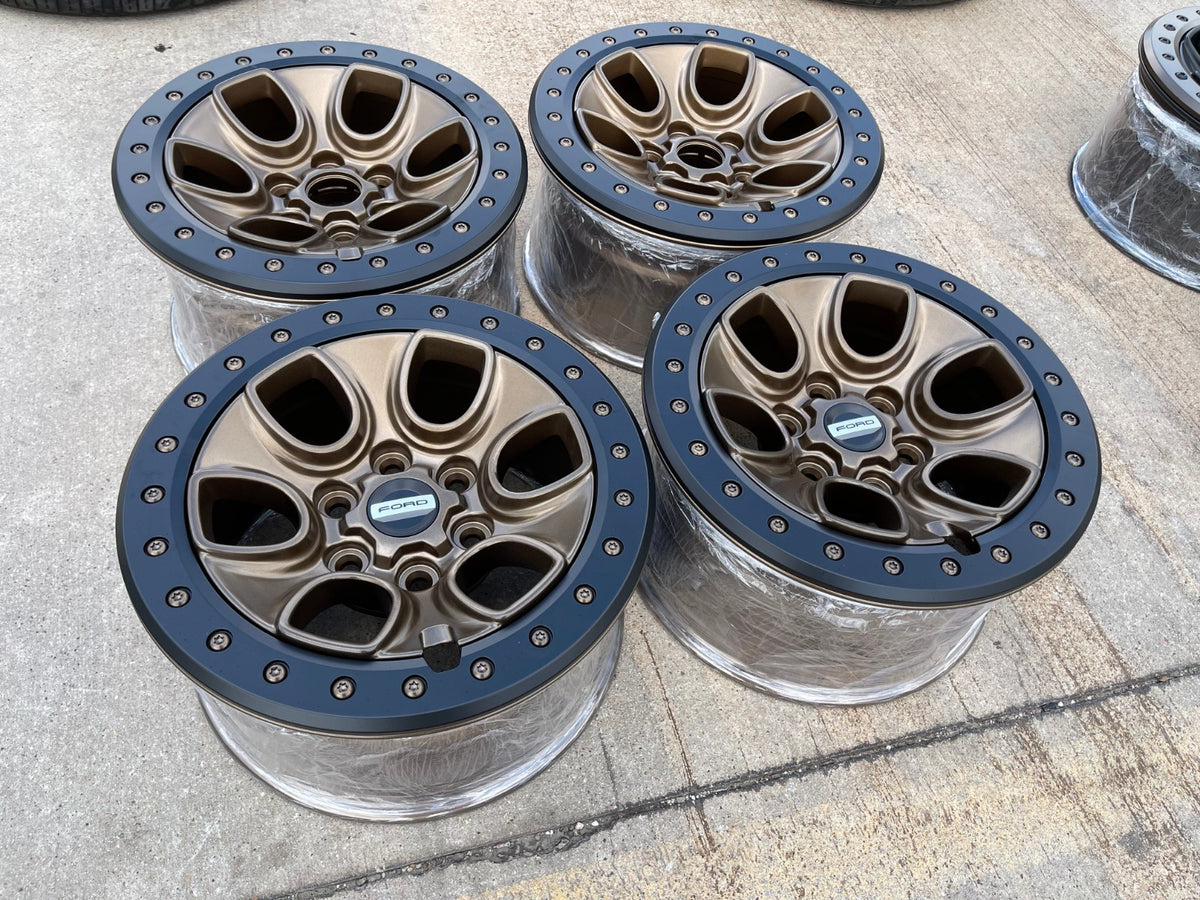 17" Ford F-150 Raptor OEM BEADLOCK rims wheels 10459 95210 BRONZE 2026 2027 NEW