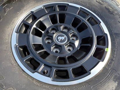 17" Ford Bronco HERITAGE SASQUATCH OEM 22025 wheels rims SET BFG KO2 A/T 37" NEW