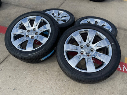 18" Buick Regal Lacrosse Allure OEM 4095 wheels rims CHROME NEW tires