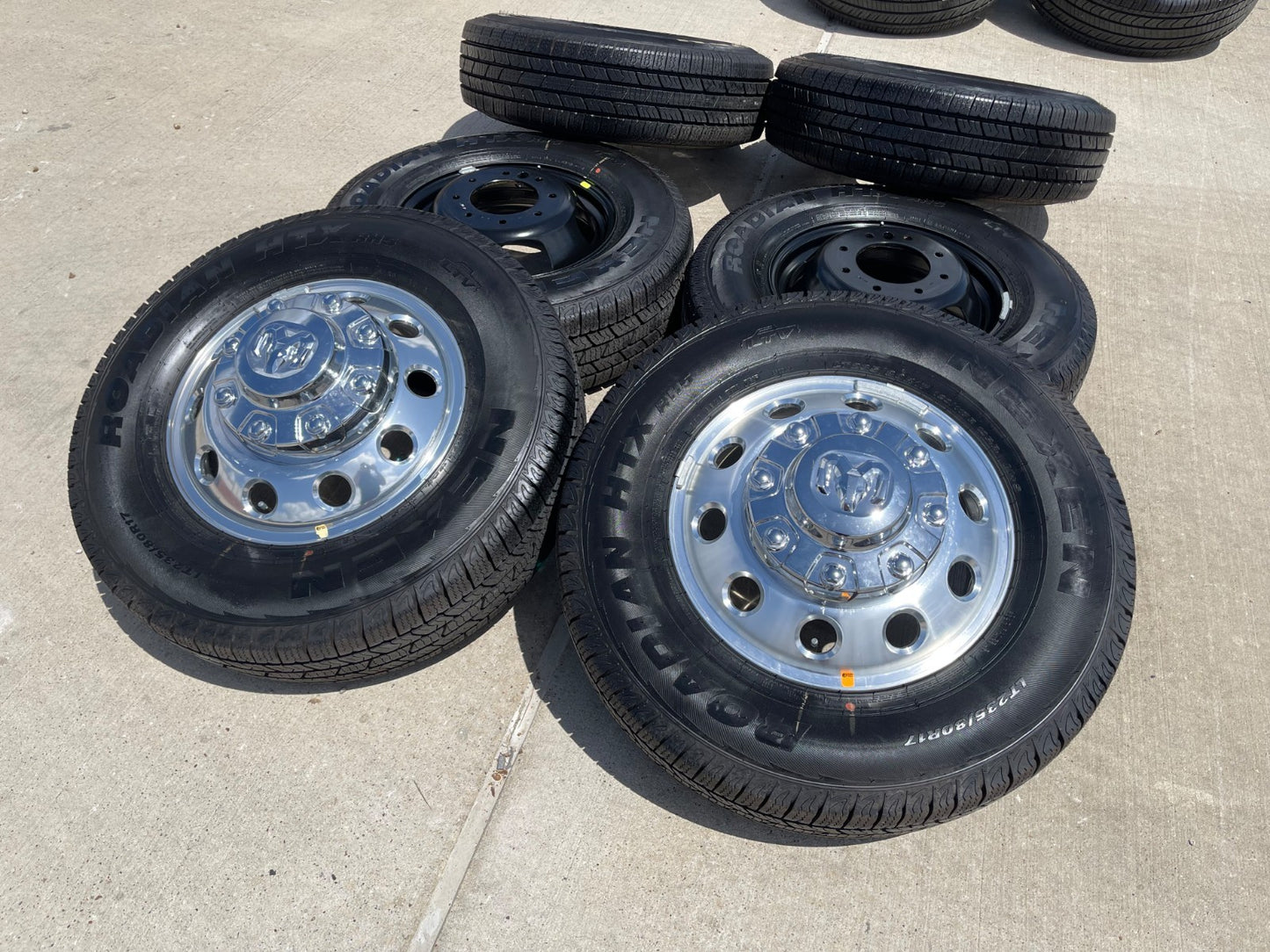 17" Dodge Ram 3500 Dually Laramie 8x200 wheels rims 2701 2702 OEM SET 2026 NEW