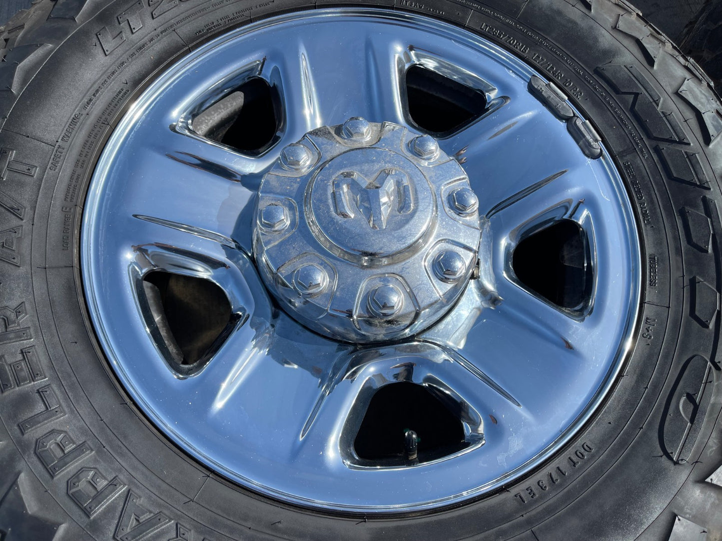 18" Dodge Ram 2500 3500 STEEL chrome OEM 2473 wheels rims NITRO