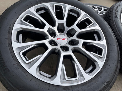 22" GMC Yukon Sierra DENALI OEM wheels rims Tahoe 2025 2026 2027 BRIDGESTONE NEW