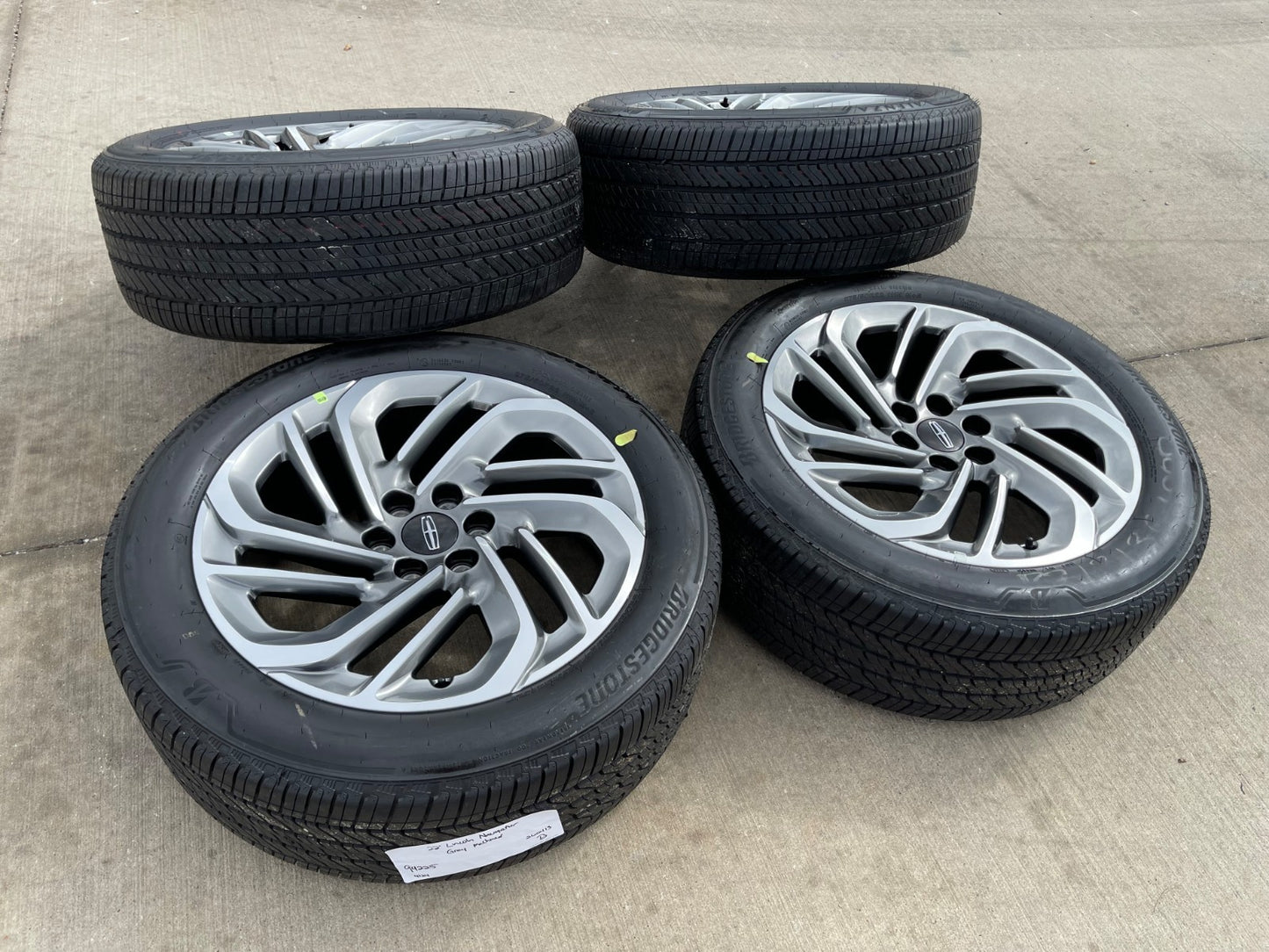 22" Lincoln Navigator OEM 94225 rims wheels BLACK LABEL BRIDGESTONE NEW