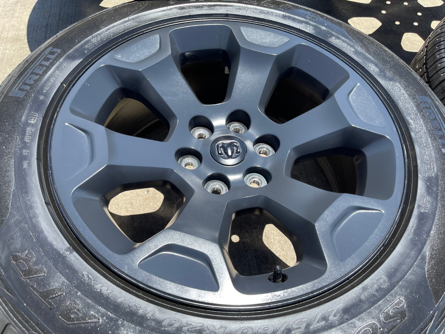 20" Dodge Ram 1500 OEM Laramie Black 2680 wheels rims tires 2024 2025 2026 NEW