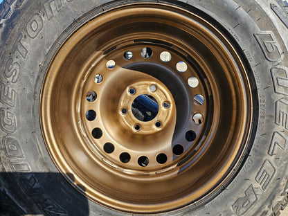 17" INEOS Grenadier OEM steel wheels rims BRONZE tires 2024 2025 2026 NEW