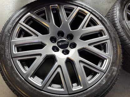 24" GMC Yukon Sierra DENALI OEM wheels rims BRIDGESTONE 2024 2025 2026 2027 NEW