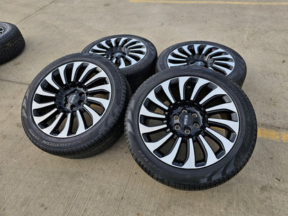 22" Lincoln Navigator OEM rims wheels 10499 95383 Black Label 2023 2024 2025
