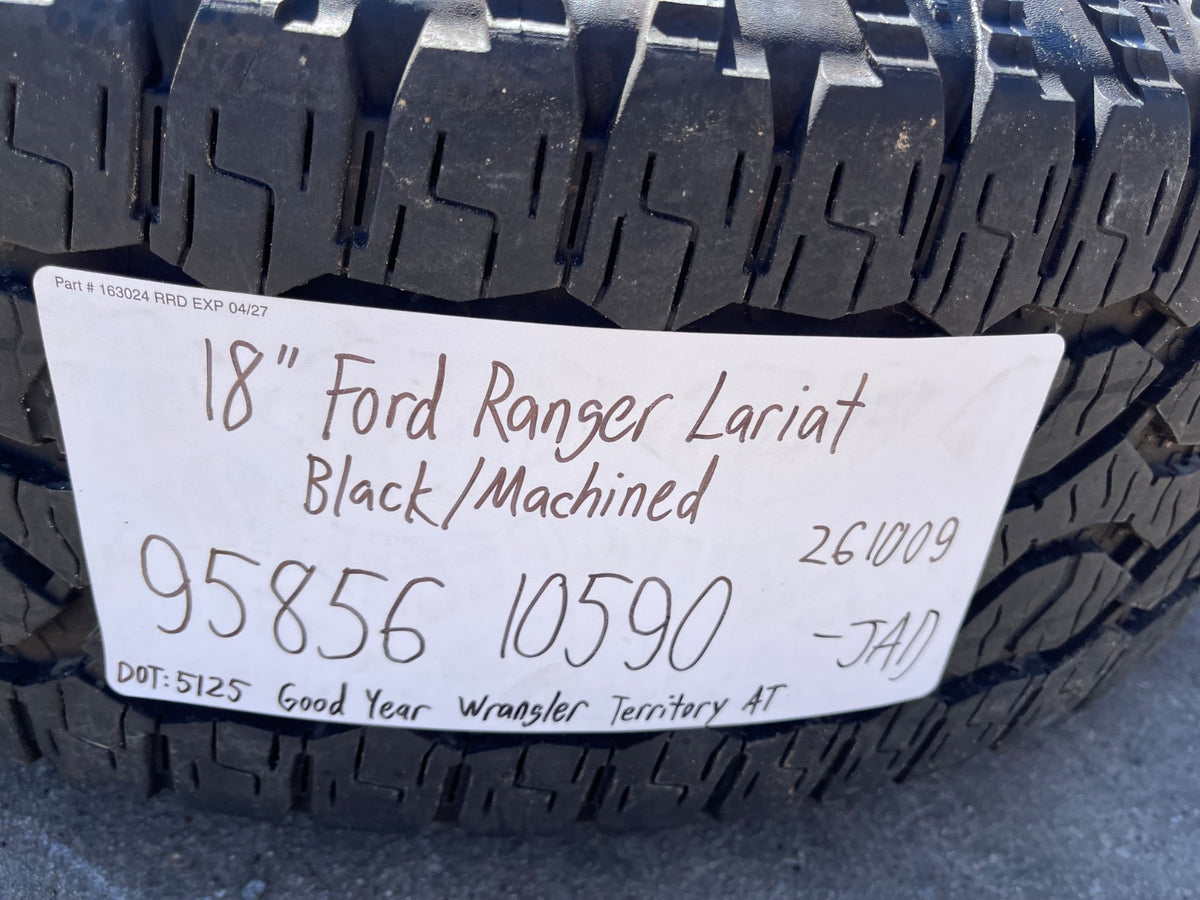 18" Ford Ranger Lariat OEM wheels rims 95856 10590 SET 2024 2025 2026 2027