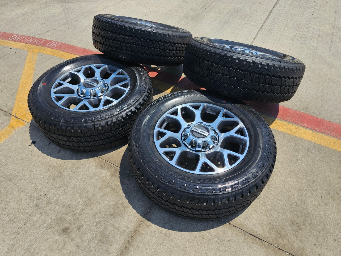 20" Ford F-250 F-350 OEM Lariat wheels rims 10292 tires NEW BRIDGESTONE