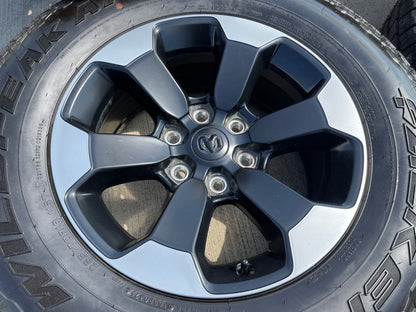 18" Dodge Ram 1500 Rebel Black OEM wheels rims 2671 tires FALKEN A/T3 NEW