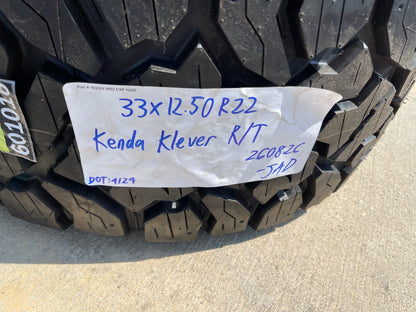 (4) 33x12.5x22 Kenda Kenda Klever R/T 114R 12 PLY Load Range F tires NEW