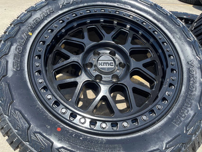 20x9 20" KMC KM549 Ford Expedition F-150 6x135 wheels rims tires 33" NEW