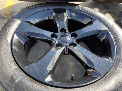20" Jeep Grand Cherokee L OEM black wheels rims 9287 95199 tires