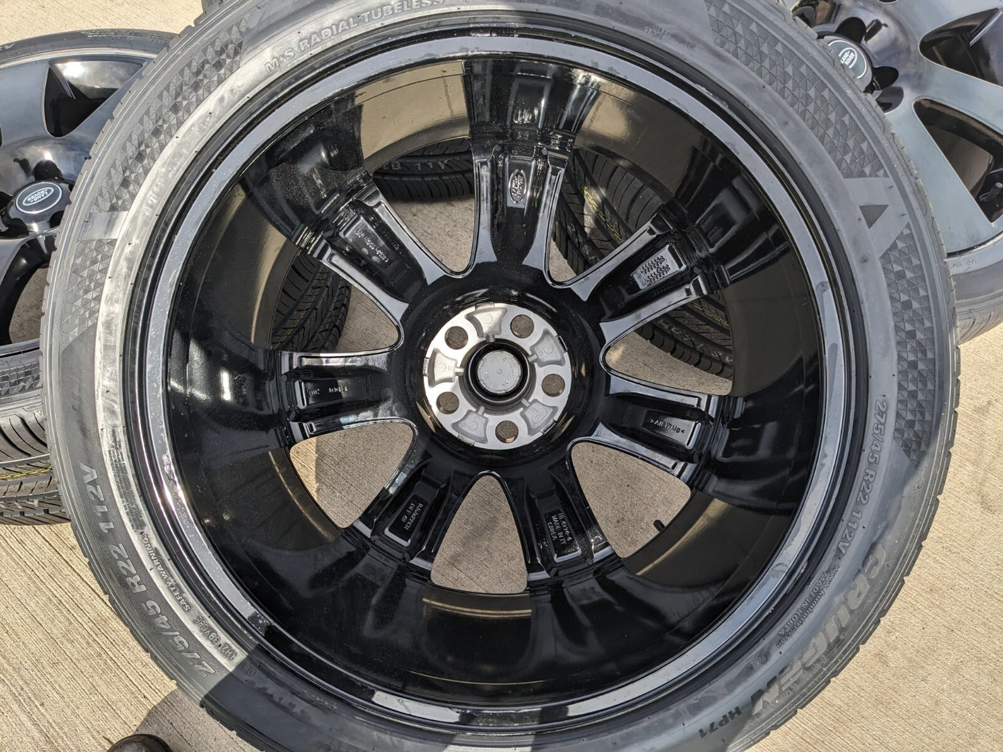22" Land Rover Range OEM wheels rims black 72249 tires NEW