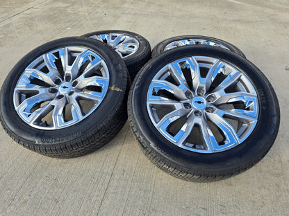 22" GMC Yukon Chevy Tahoe Escalade OEM chrome 95513 14134 wheels rims tires NEW
