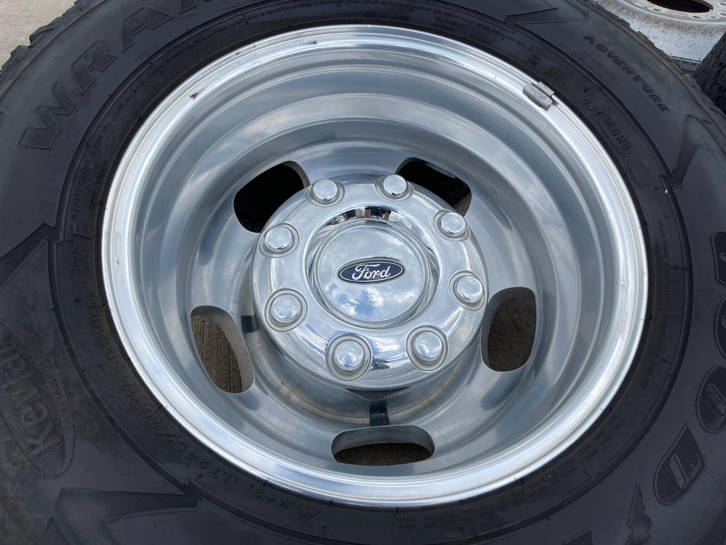 17" Ford F-350 Dually OEM 14077 14078 rims wheels 2023 2024 2025 GOODYEAR