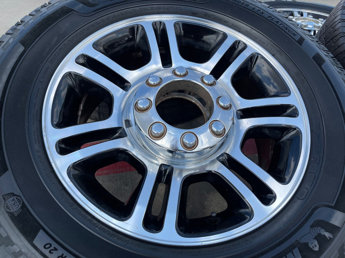 20" Ford F-250 F-350 OEM 3951 3845 LARIAT rims wheels tires MICHELIN DEFENDER