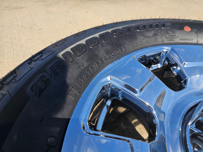 20" Ford F-250 F-350 OEM 10295 25085 10552 chrome wheels rims BRIDGESTONE NEW