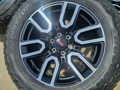 20" GMC Sierra Yukon AT4X Silverado OEM 5914 wheels rims SET BRIDGESTONE SET NEW