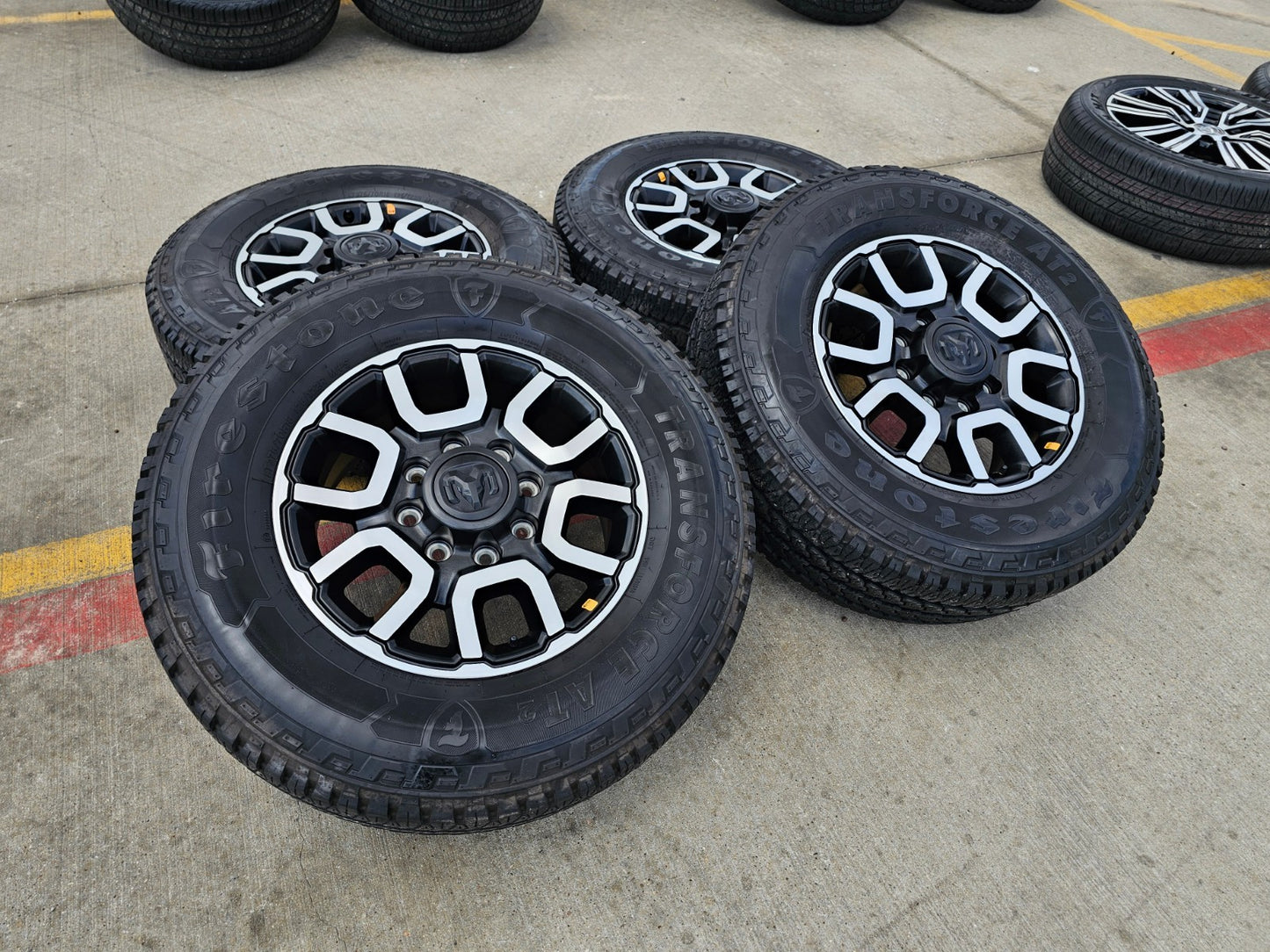 18" Ram 2500 3500 LARAMIE OEM wheels rims 2694 tires FIRESTONE A/T2