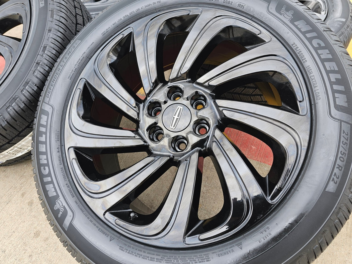 22" Lincoln Navigator OEM rims wheels 10497 Black Label MICHELIN NEW