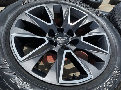 20" Chevy Tahoe Silverado OEM 5919 wheels rims GMC Yukon tires BRIDGESTONE