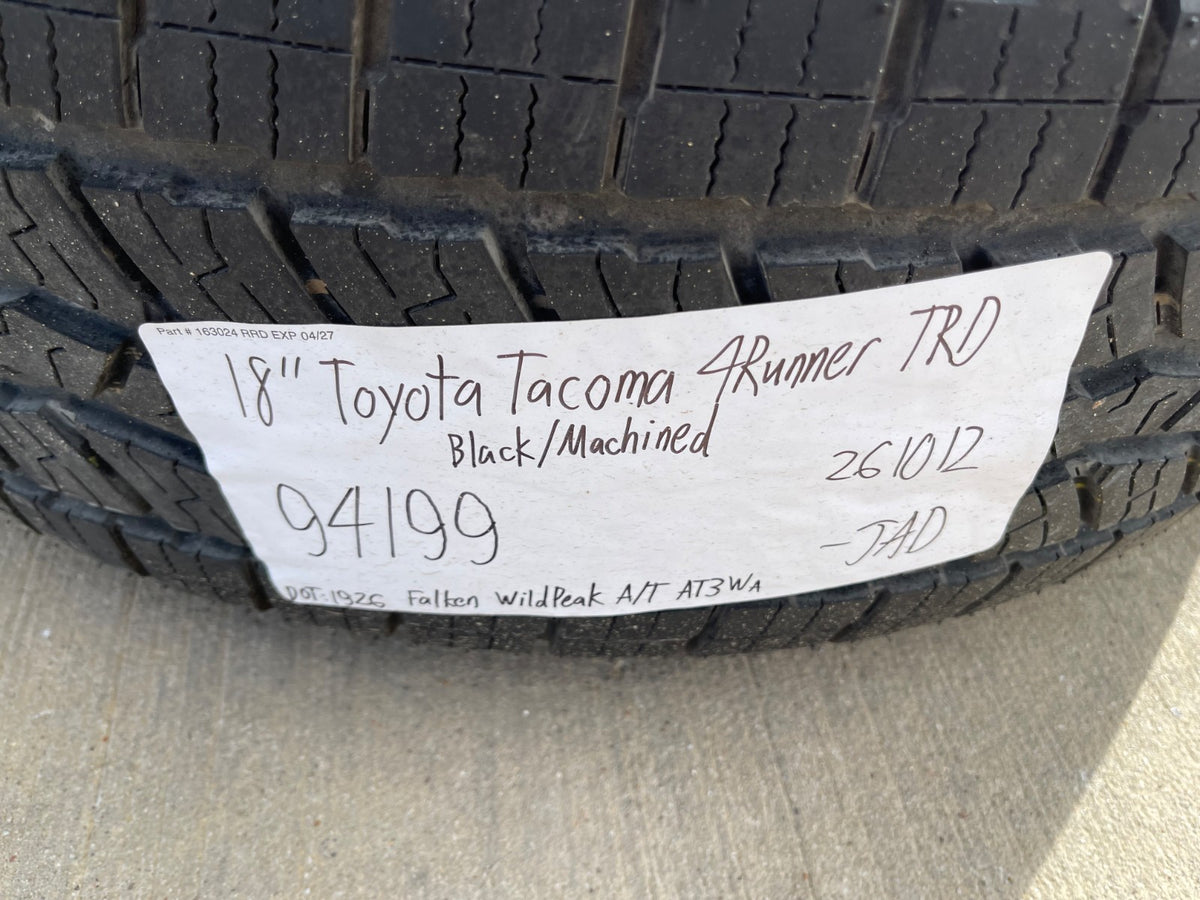 18" Toyota Tacoma 4Runner TRD OEM 94199 wheels rims 2024 2025 2026 2027 SET NEW