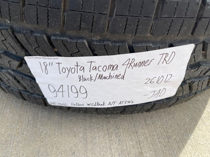 18" Toyota Tacoma 4Runner TRD OEM 94199 wheels rims 2024 2025 2026 2027 SET NEW