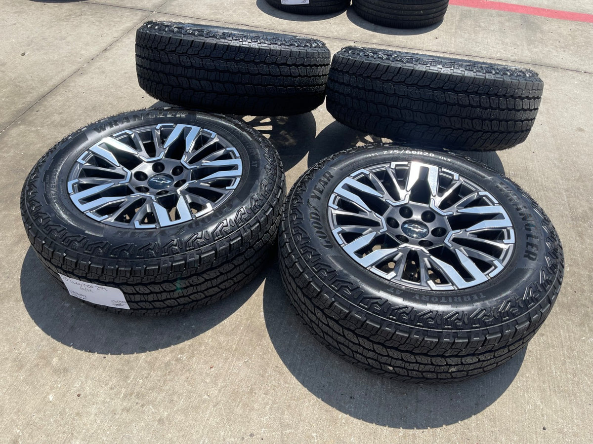 20" Chevy Silverado Z71 GMC Sierra Canyon OEM wheels rims SET 2025 2026 2027 NEW