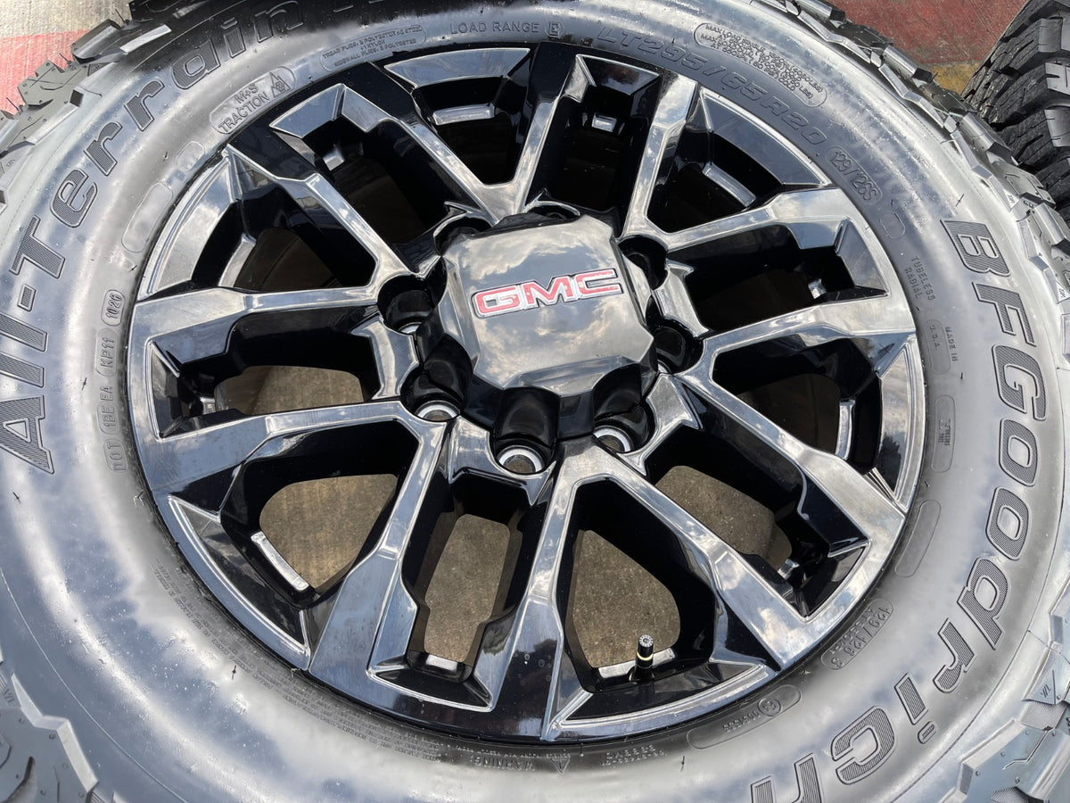 20" Chevy Silverado Trail Boss GMC AT4 2500 OEM 94030 wheels rims NEW BFG KO3 35