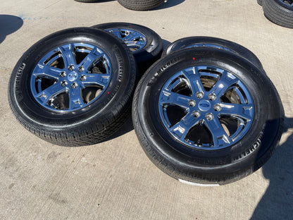 18" Ford F-150 Expedition OEM 10343 chrome rims wheels 2024 2025 2026 MICHELIN