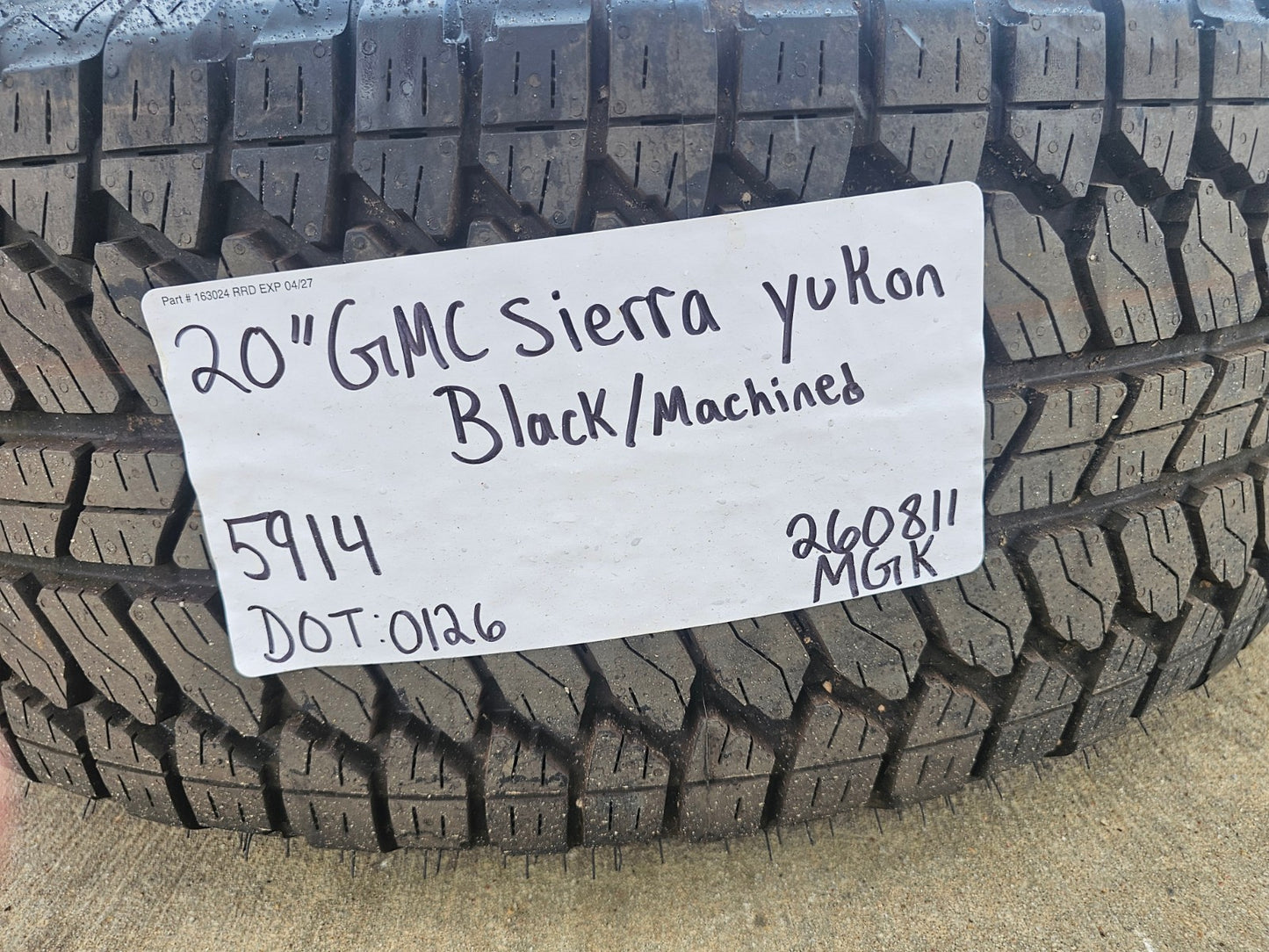 20" GMC Sierra Yukon AT4X Silverado OEM 5914 wheels rims A/T SET 2026 2027 NEW