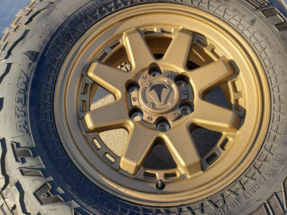 17" Toyota Tacoma 4Runner TRD OEM wheels rims FJ BRONZE tires 2022 2023 2024 33"