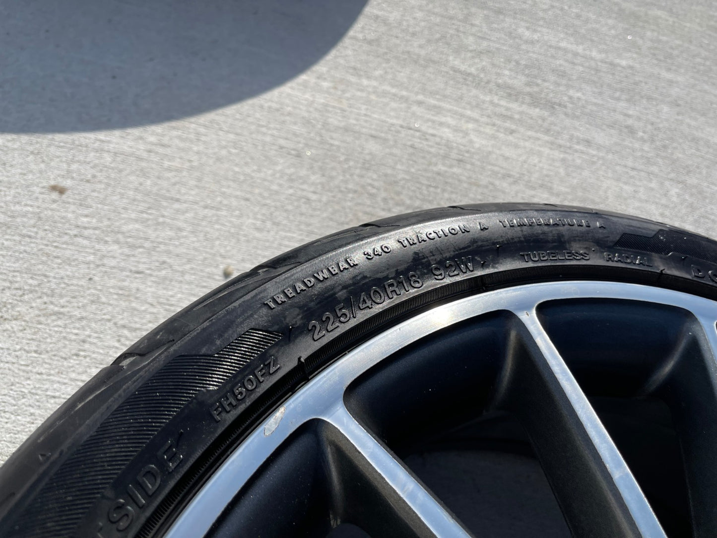 18" 18x7.5 Mercedes CLA250 C E S Class OEM A1764010200 wheel rim tire