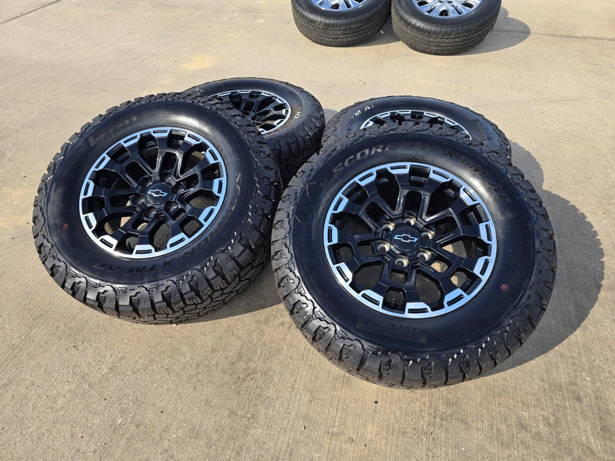 18" Chevy Silverado ZR2 Tahoe TRAIL BOSS Sierra OEM wheels rims 2026 2027 NEW