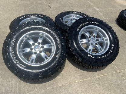 17" Toyota FJ Cruiser BBS TRD PRO 4Runner Tacoma OEM wheels rims BFG KO2 A/T NEW