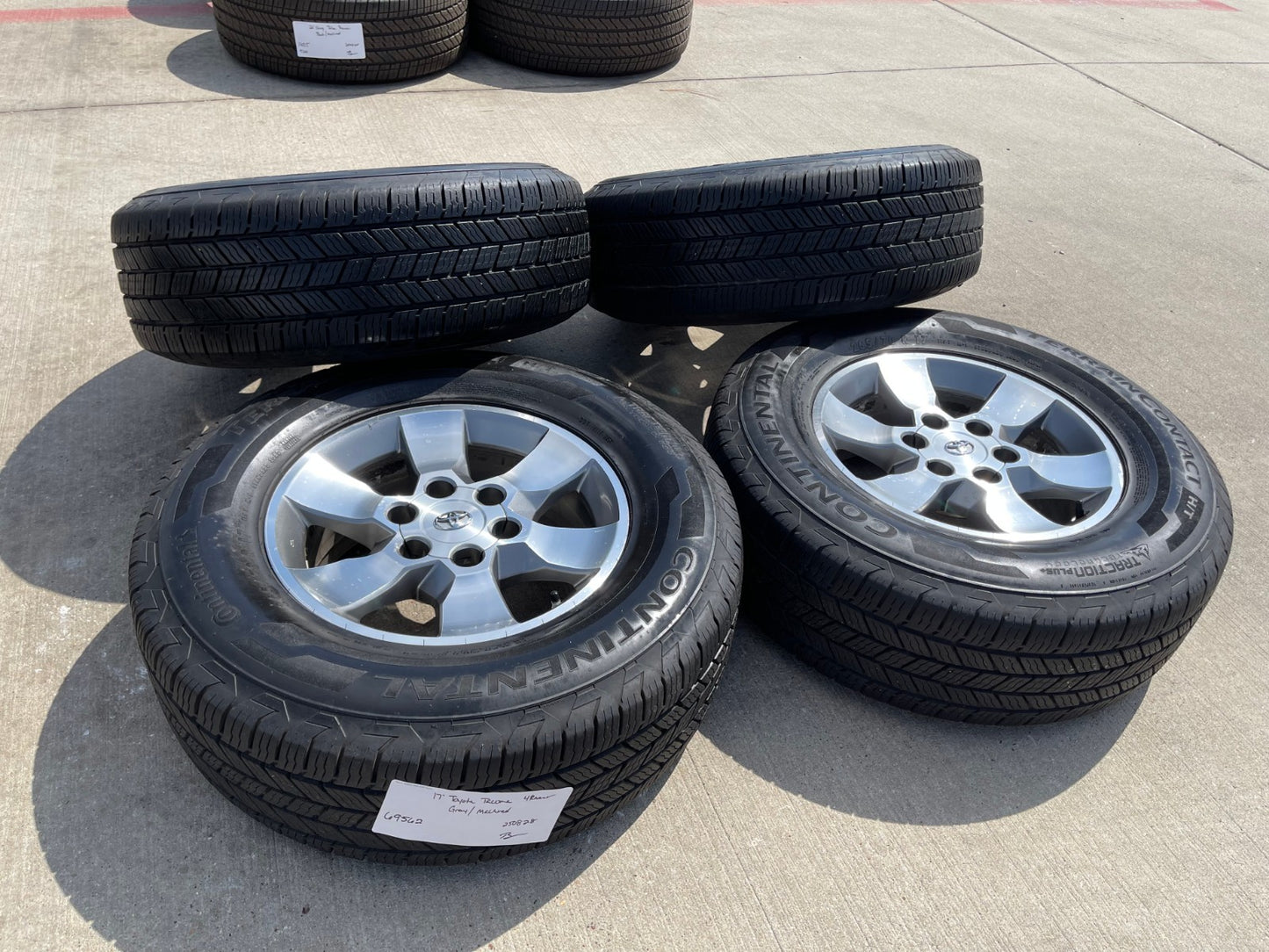 17" Toyota Tacoma 4Runner OEM 69562 wheels rims tires CONTINENTAL