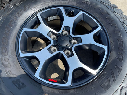 17" Jeep Wrangler Rubicon OEM 9218 wheels rims Gladiator BRIDGESTONE A/T NEW