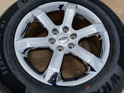 20" Ford F-150 OEM rim wheel CHROME 10347 Expedition spare GOODYEAR NICE