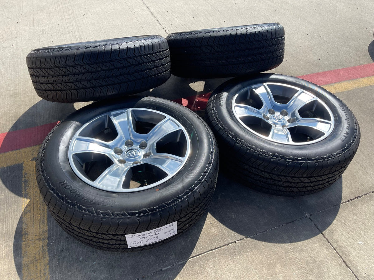 20" Dodge Ram 1500 OEM LIMITED 2676 2723 wheels rims 2025 2026 2027 HANKOOK NEW